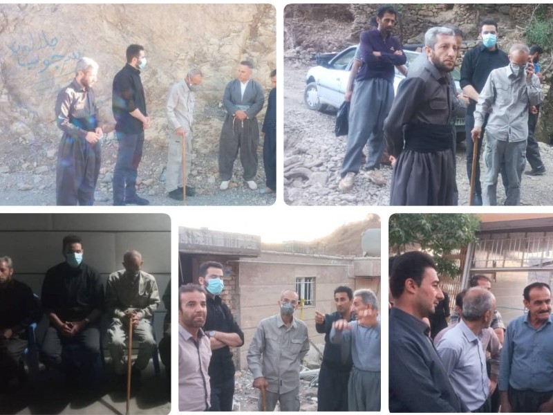 روز پرکار سردار محرومان از مناطق مرزی بخش نوسود و دیدار با خانواده های متوفی نوسود و هانی گرمله